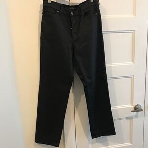Banana Republic black coated jeans,